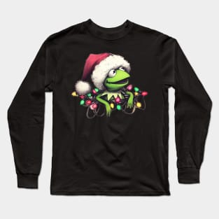 Muppets Christmas Kermit the Frog Long Sleeve T-Shirt